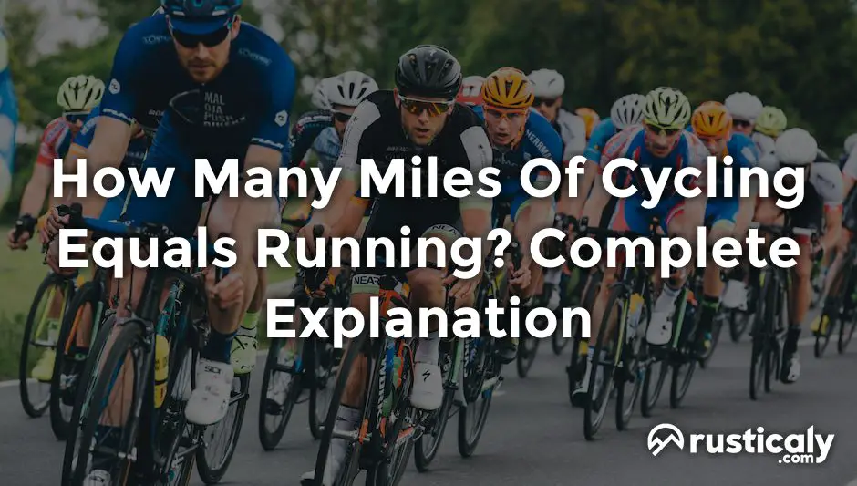how many miles of cycling equals running