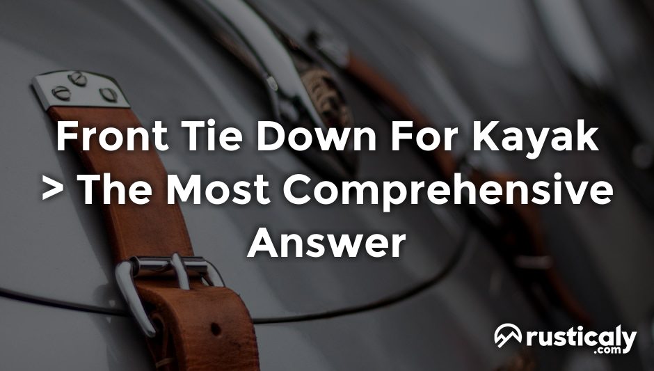 front tie down for kayak