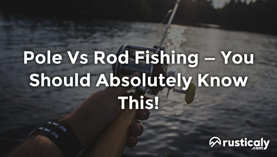 pole vs rod fishing