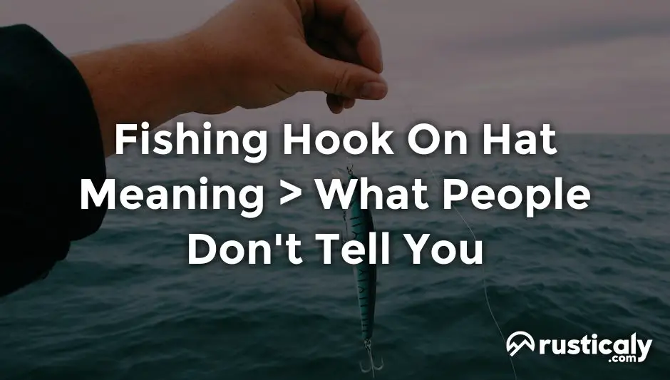 fishing hook on hat meaning