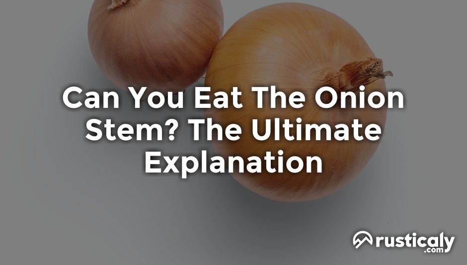 can you eat the onion stem