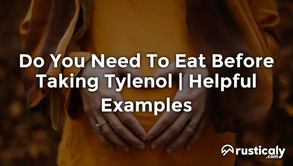 do you need to eat before taking tylenol