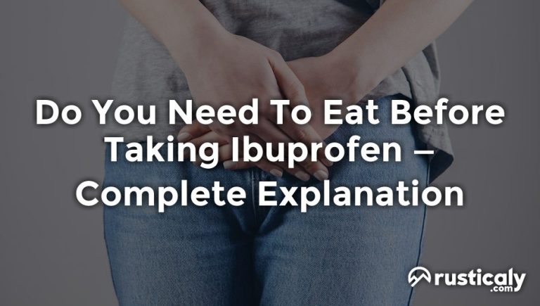 do you need to eat before taking ibuprofen