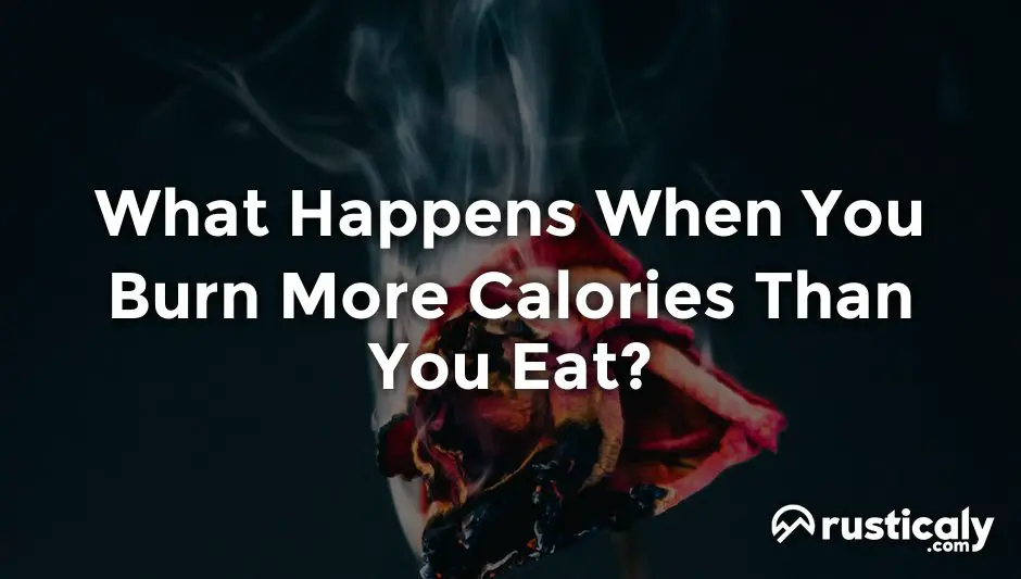 what happens when you burn more calories than you eat