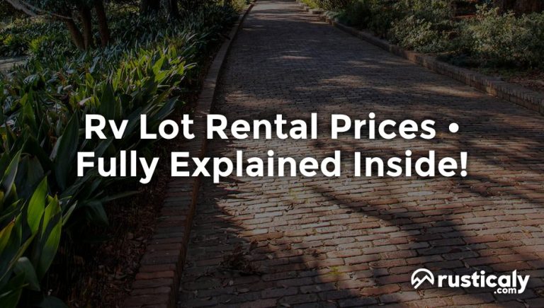 rv lot rental prices