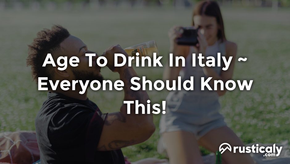 age to drink in italy