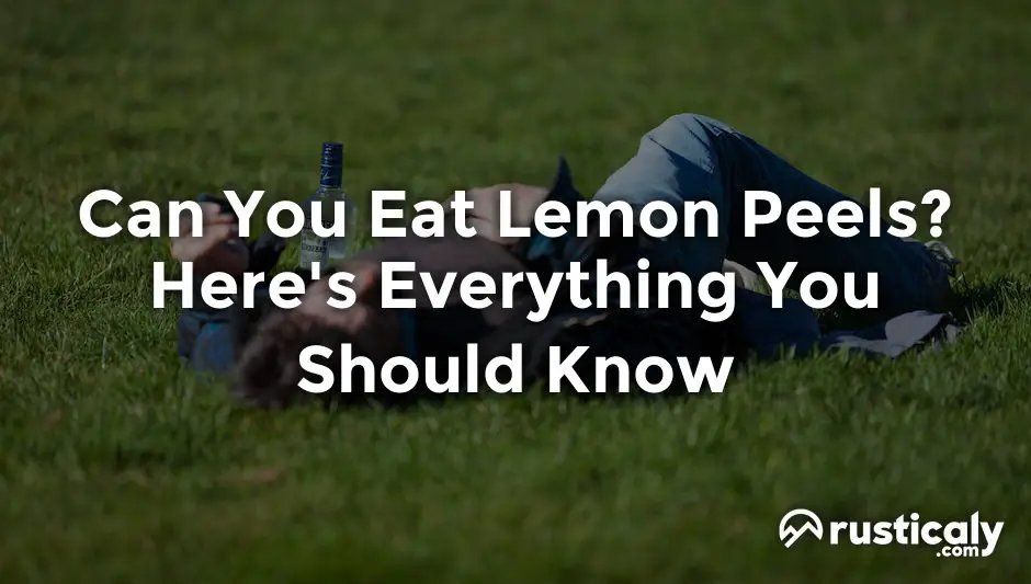 can you eat lemon peels