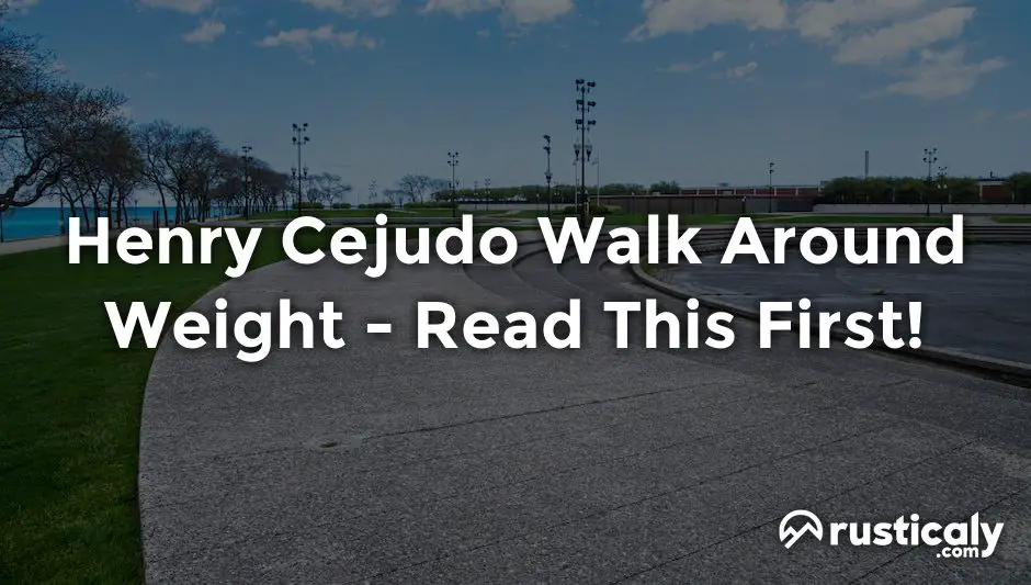 henry cejudo walk around weight