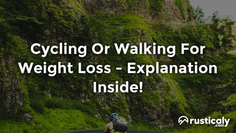cycling or walking for weight loss
