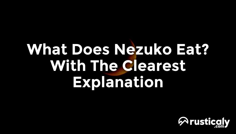 what does nezuko eat