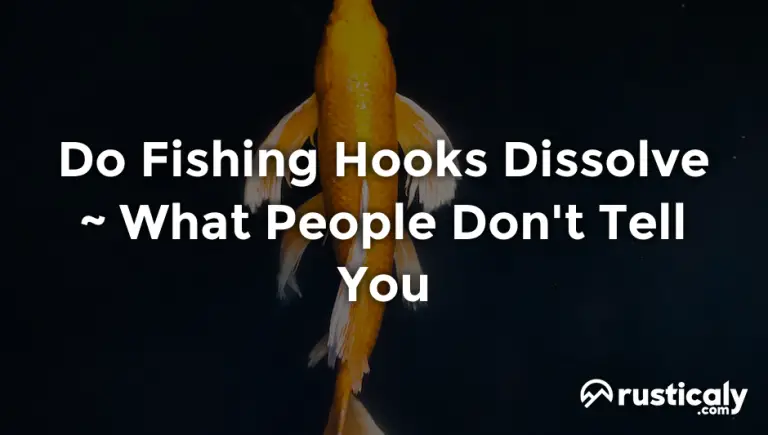 do fishing hooks dissolve