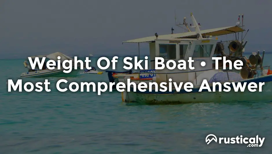 weight of ski boat