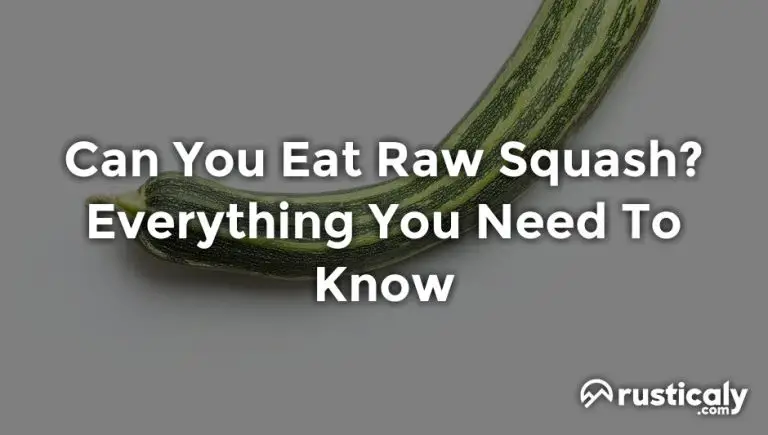 can you eat raw squash
