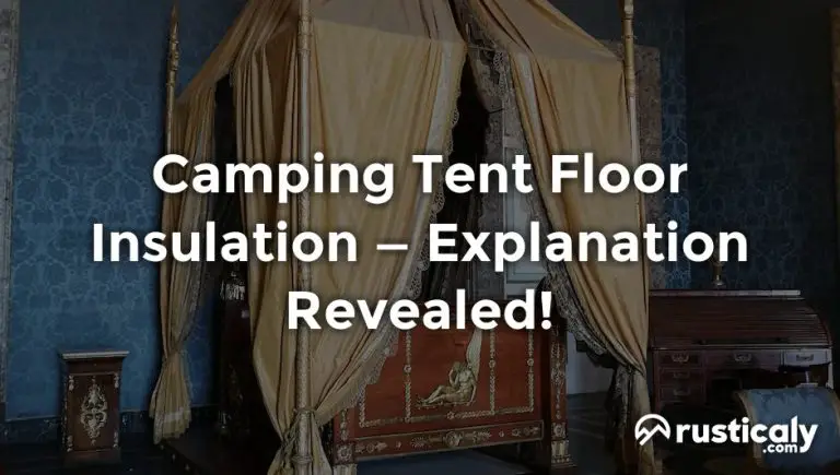 camping tent floor insulation