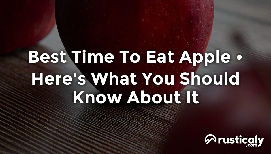 best time to eat apple