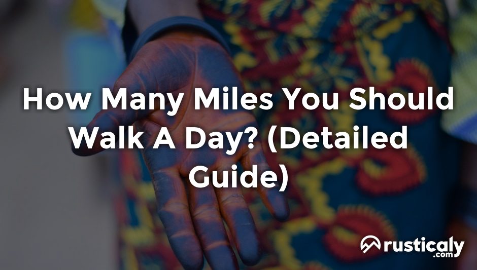how many miles you should walk a day