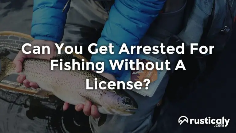 can you get arrested for fishing without a license