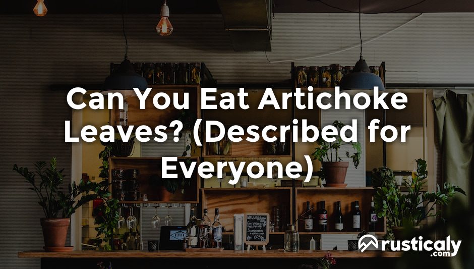 can you eat artichoke leaves