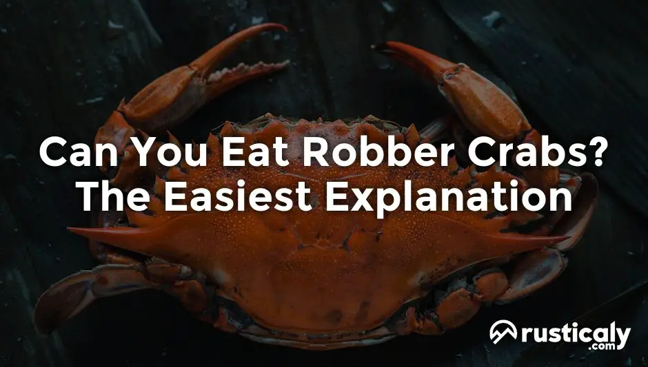 can you eat robber crabs