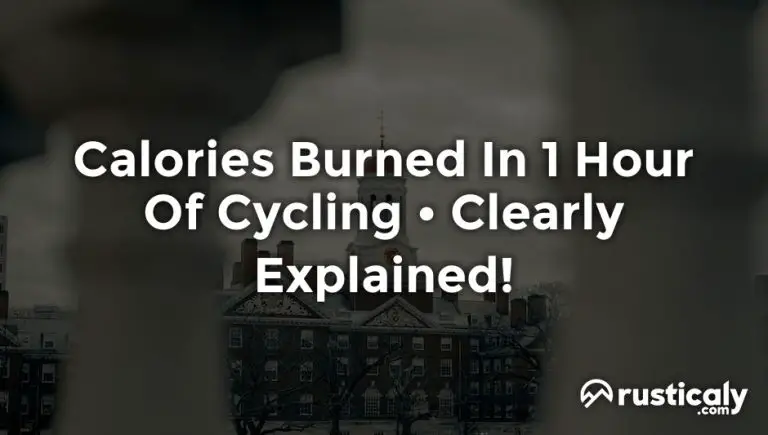 calories burned in 1 hour of cycling