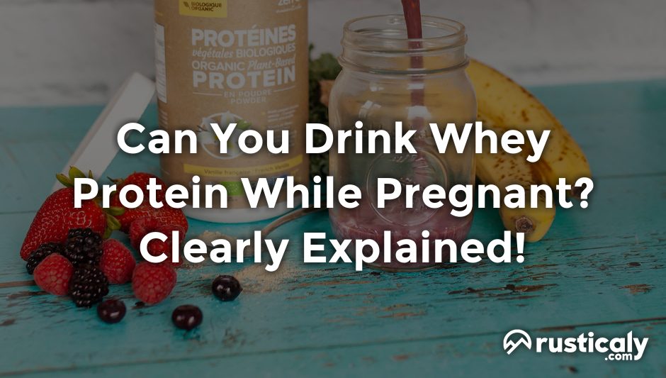 can you drink whey protein while pregnant
