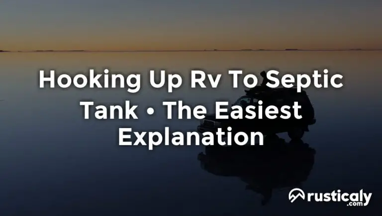 hooking up rv to septic tank