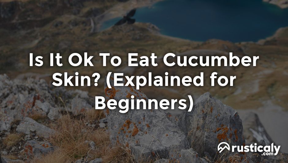 is it ok to eat cucumber skin