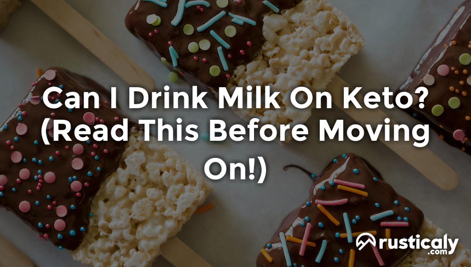 can i drink milk on keto