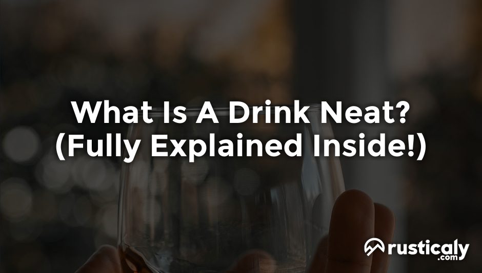 what is a drink neat