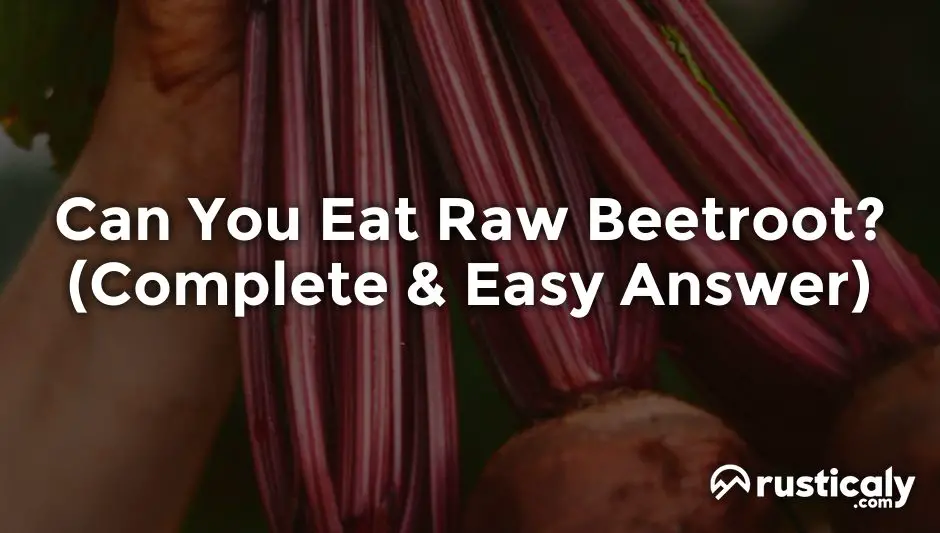 can you eat raw beetroot