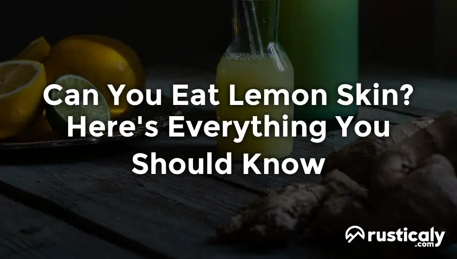 can you eat lemon skin