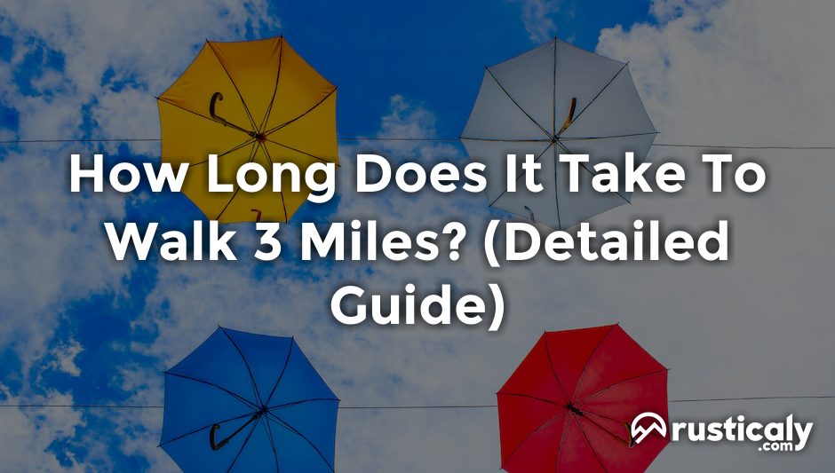 how long does it take to walk 3 miles