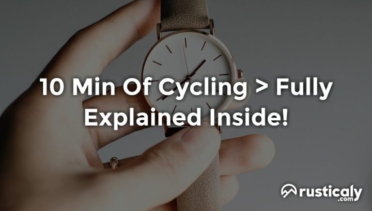 10 min of cycling