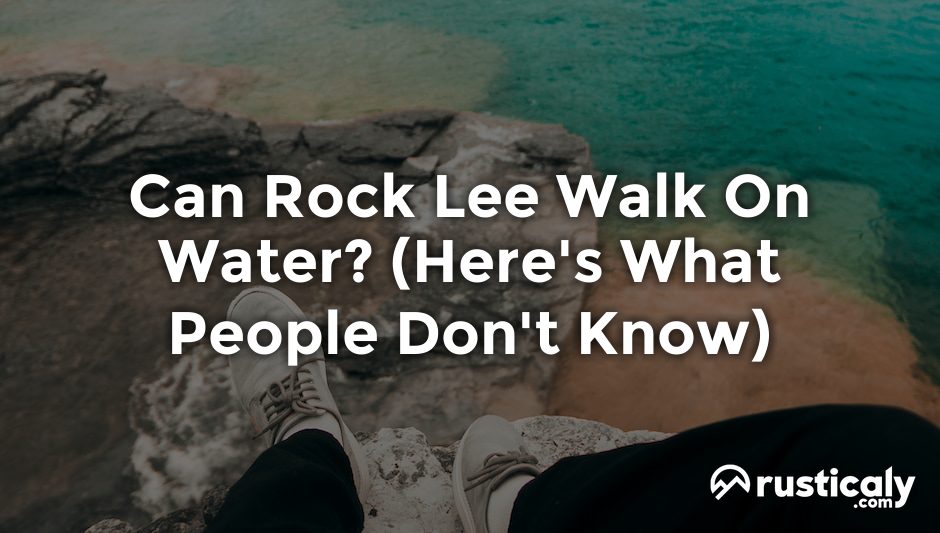 can rock lee walk on water