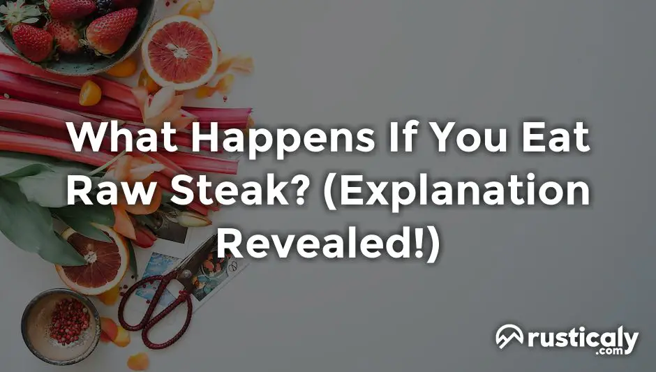 what happens if you eat raw steak