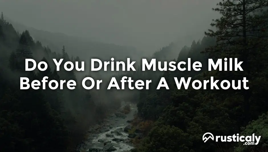 do you drink muscle milk before or after a workout