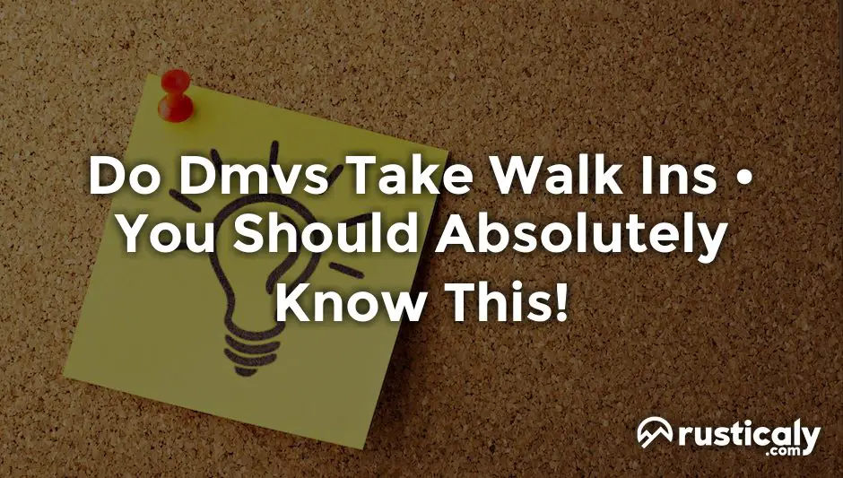 do dmvs take walk ins