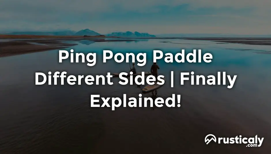 ping pong paddle different sides