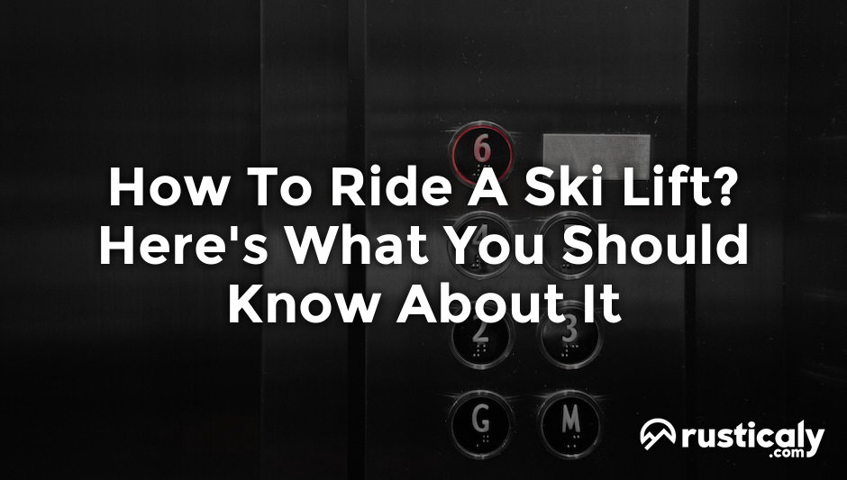 how to ride a ski lift