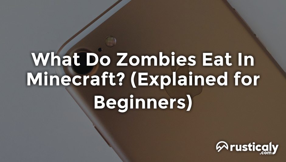 what do zombies eat in minecraft