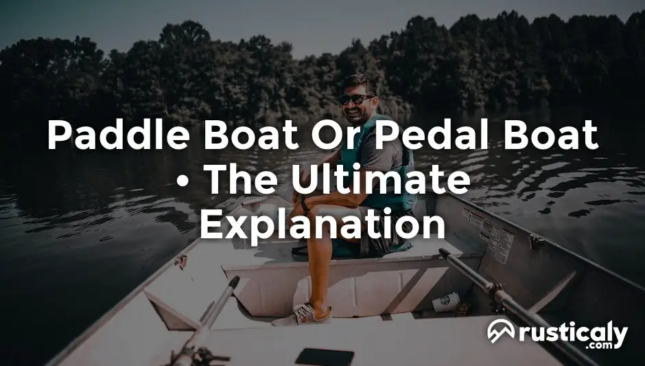 paddle boat or pedal boat