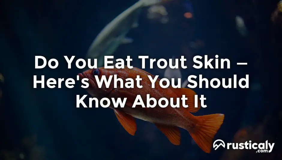 do you eat trout skin
