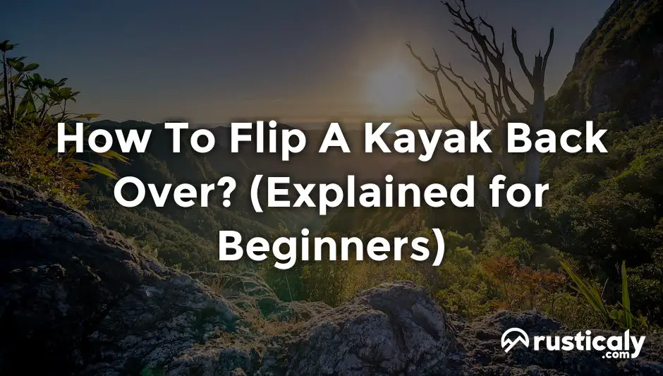 how to flip a kayak back over