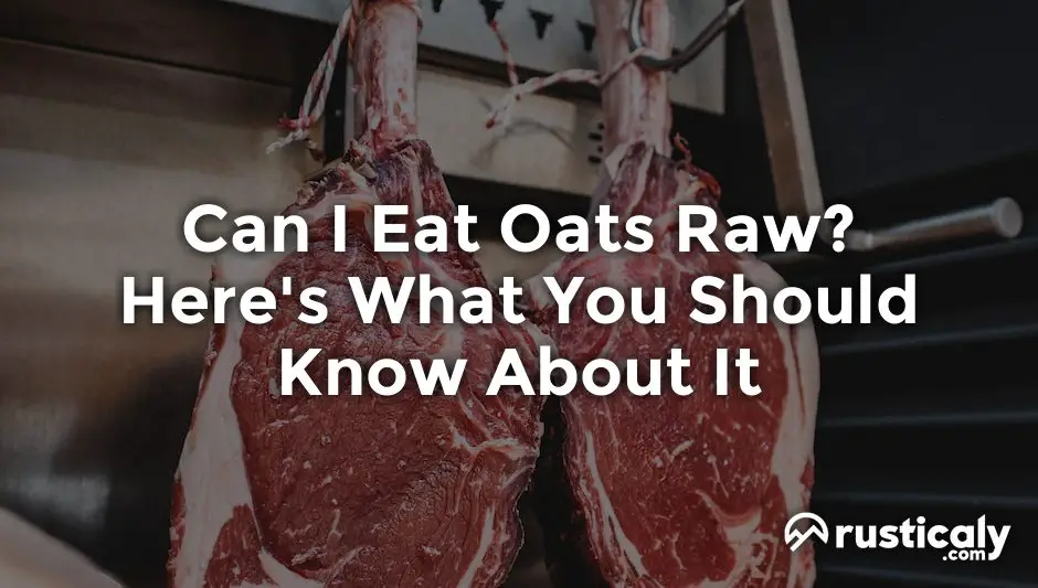 can i eat oats raw