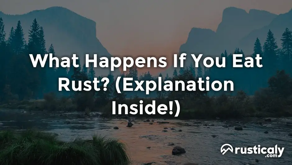 what happens if you eat rust