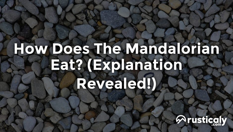 how does the mandalorian eat
