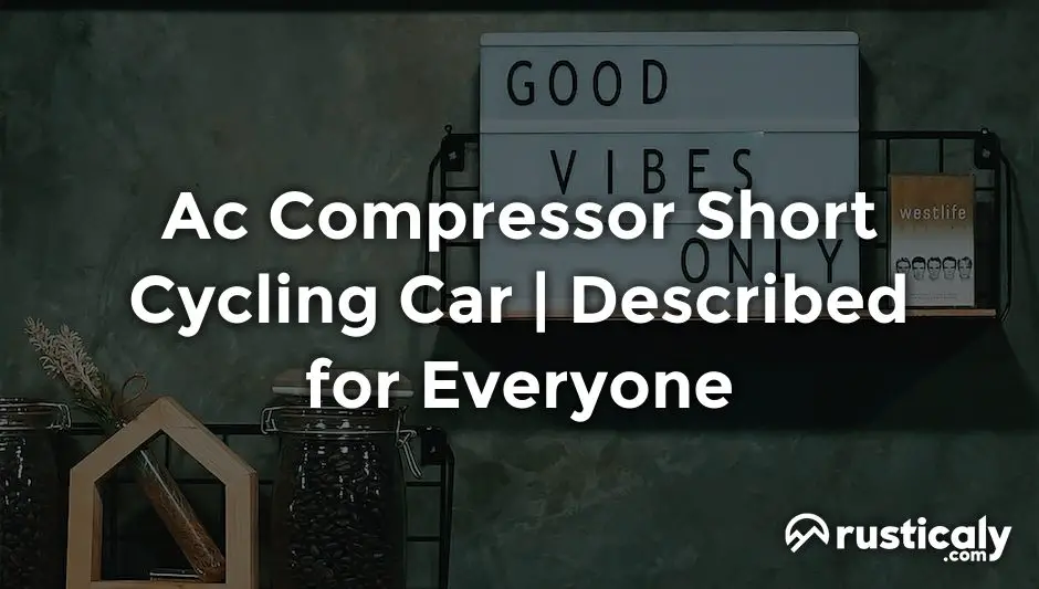 ac compressor short cycling car
