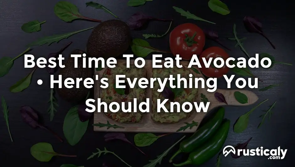 best time to eat avocado
