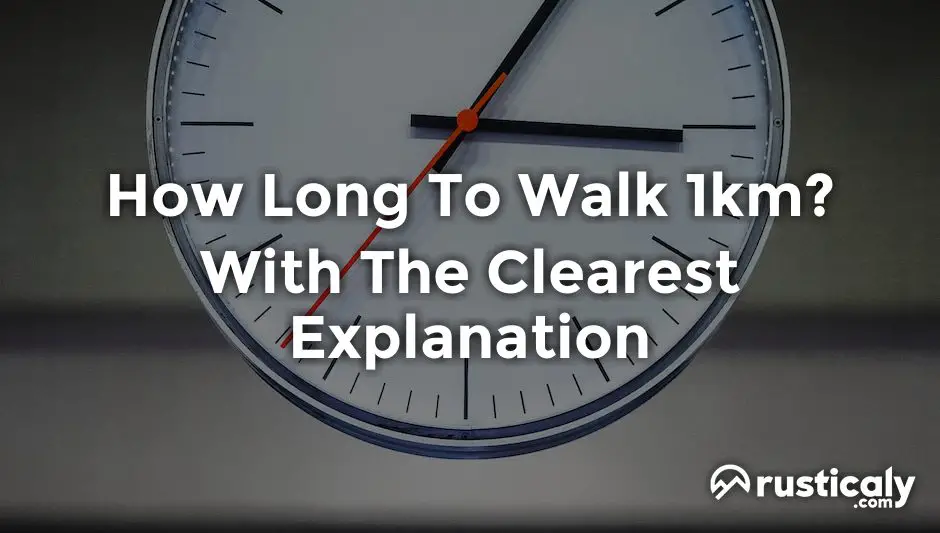 how long to walk 1km