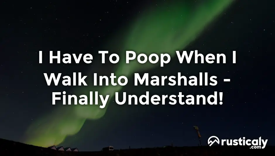 i have to poop when i walk into marshalls